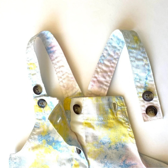 Girls Pastel Colors Overall Dress - Picture 3 of 6